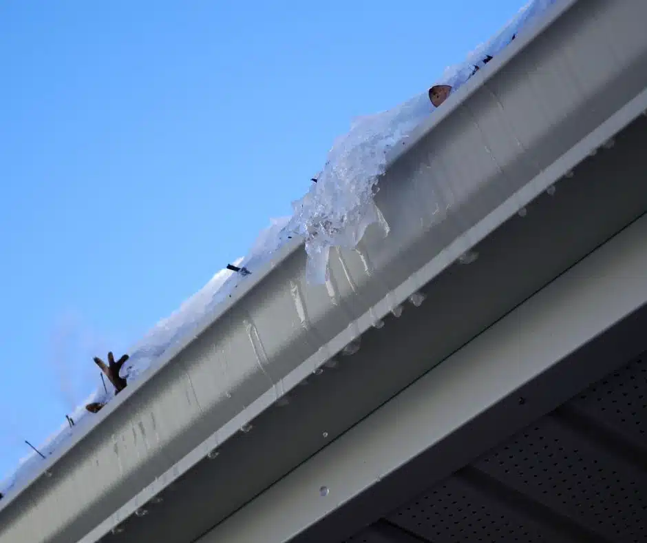 Ice Dam to Gutters