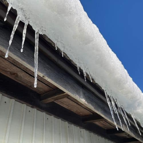 Snow load on roof